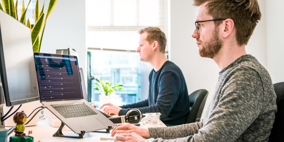 Team working in modern office