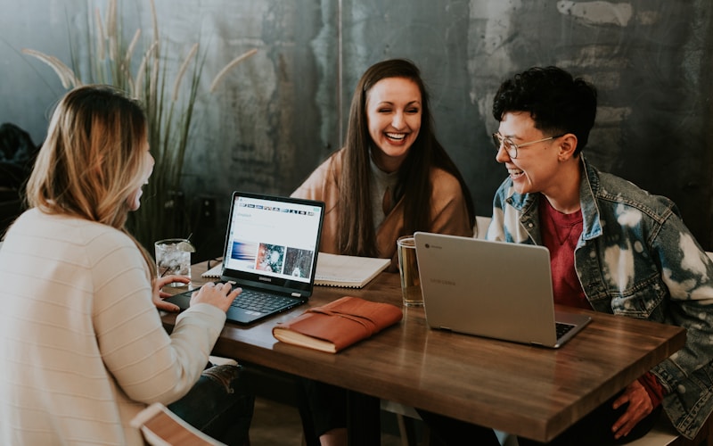 Diverse founders working on an innovative idea
