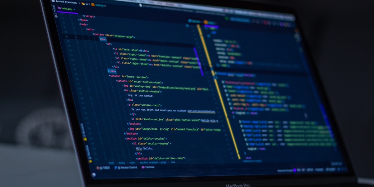 Lines of code on a glowing screen representing digital skills